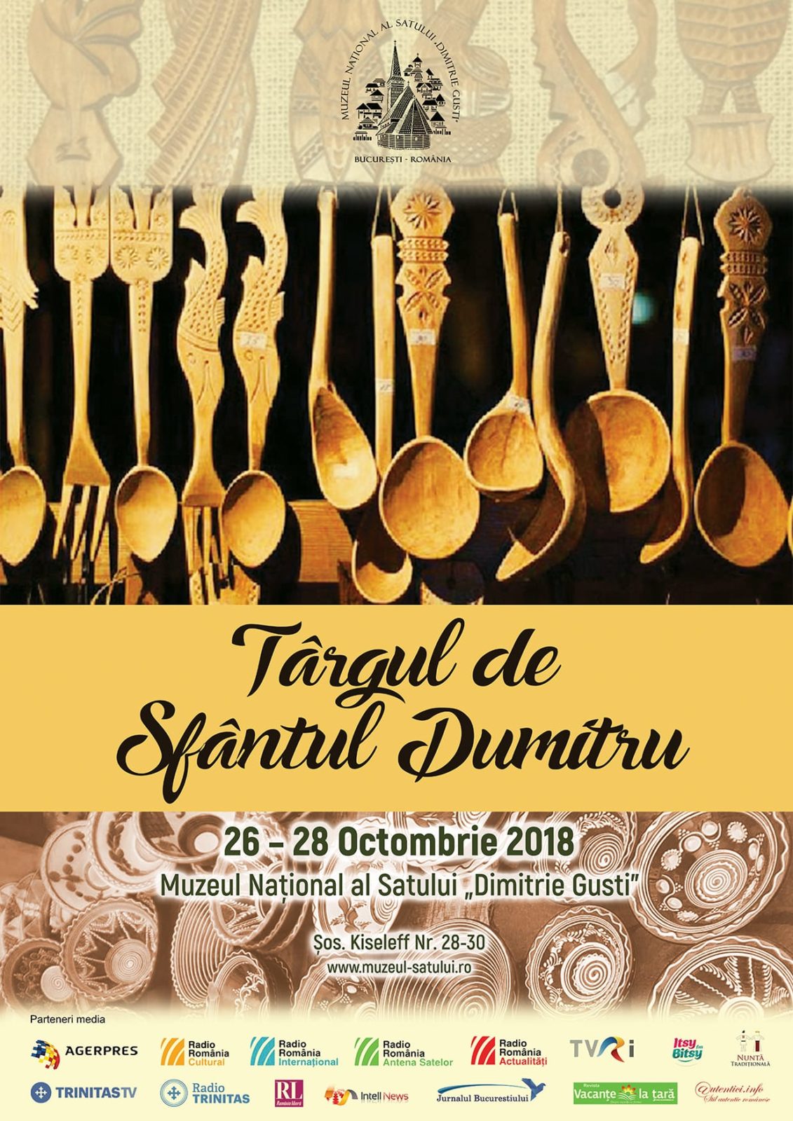 Afiș eveniment - Târgul de Sfântul Dumitru – Muzeului Național al Satului „Dimitrie Gusti”