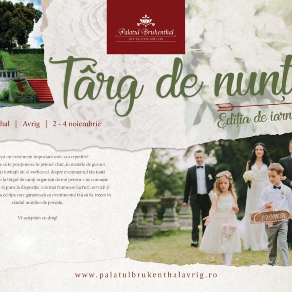 Afiș eveniment - Târg de nunți la Palatul Brukenthal din Avrig