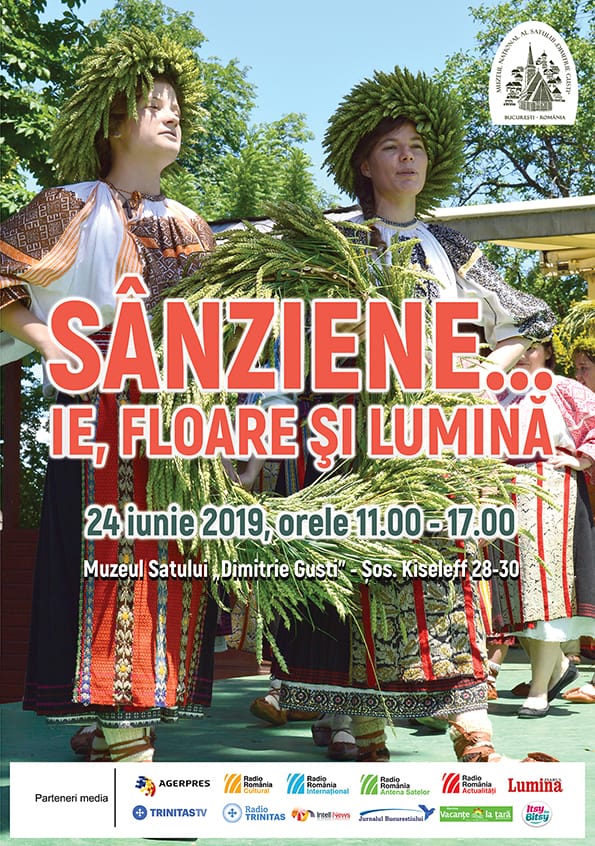 Afiș eveniment - „Sânziene – ie, floare și lumină” – Muzeului Național al Satului „Dimitrie Gusti”